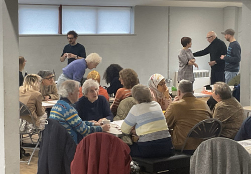 Attendees involved in discussion